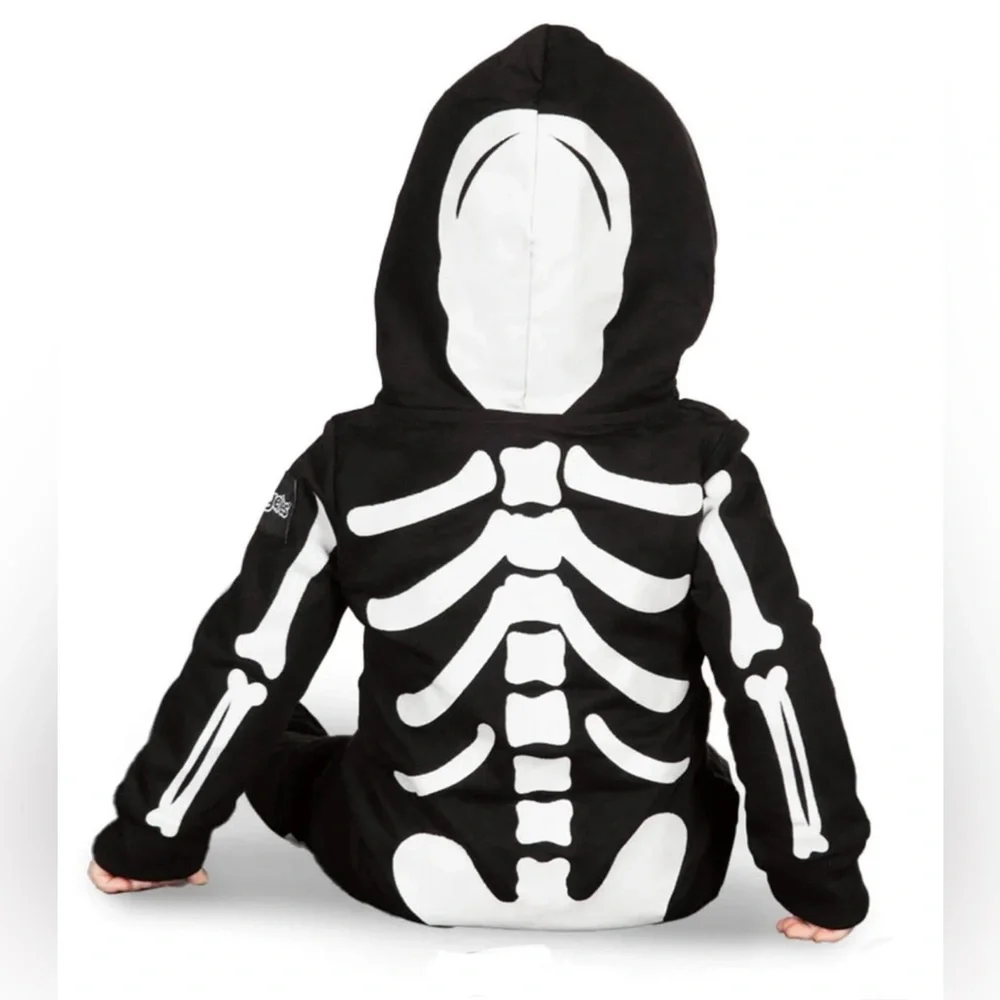 Tipsy Elves Baby Size 12 Months Black and White Skeleton Kids Halloween Costume